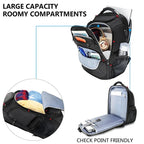 KROSER-KROSER 17.3" TSA Travel Laptop Backpack with USB & RFID-3