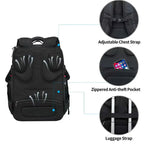 KROSER-KROSER 17.3" TSA Travel Laptop Backpack with USB & RFID-6