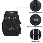 KROSER 17.3" Hard Shell Travel Laptop Backpack with RFIDXXK989-USUS