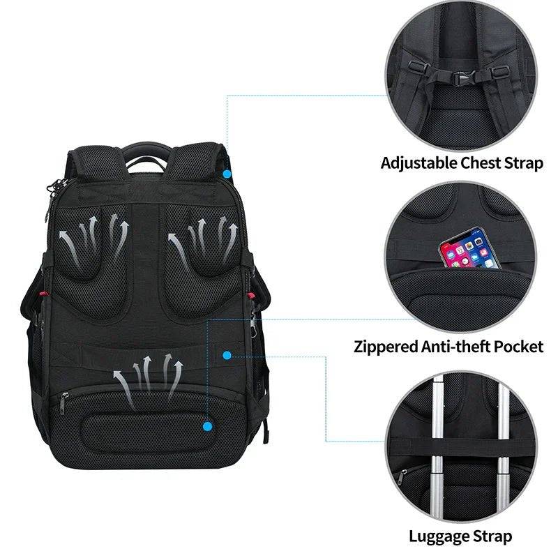 KROSER 17.3" Hard Shell Travel Laptop Backpack with RFIDXXK989-USUS