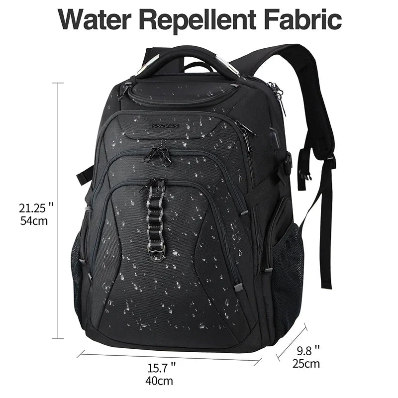 KROSER-KROSER 18.4" Travel Laptop Backpack with Hard Shell & RFID-2