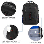 KROSER 18.4" Travel Laptop Backpack with USB & RFID - KROSER