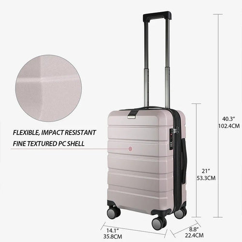 KROSER 20" Hardside Expandable Carry-On Luggage with TSA Lock - KROSER
