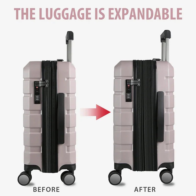 KROSER Light Purple 20 Inch Expandable Carry-On Luggage with TSA LockYX001S-LightPurple-USUS