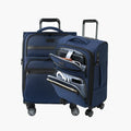 KROSER Navy 20 Inch Softside Expandable Carry-On Luggage with USB, TSA Lock & Laptop PocketK161-13F-NAVY-USUS