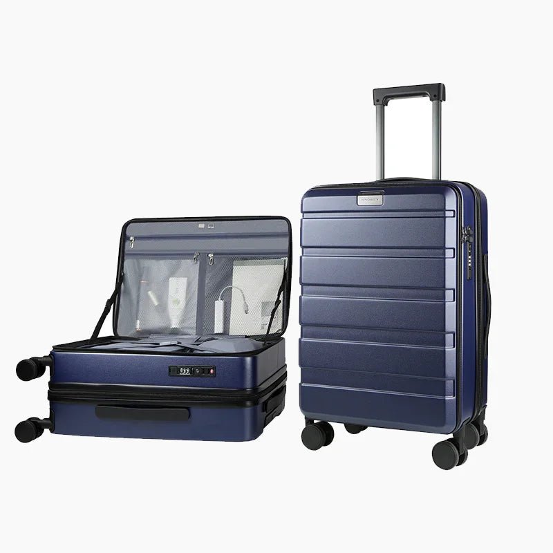 KROSER Navy 20 Inch Top-Loading Carry-On Luggage with TSA LockYX001SCK-Navy-USUS
