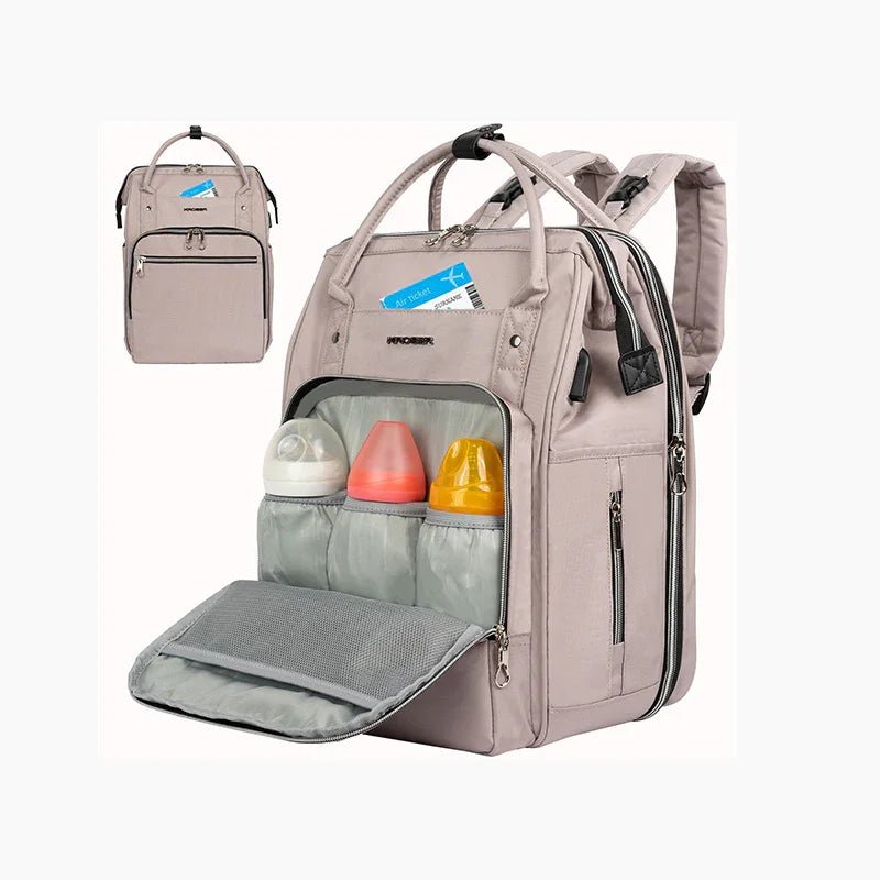 KROSER Foldable Diaper Backpack with Changing Station - KROSER