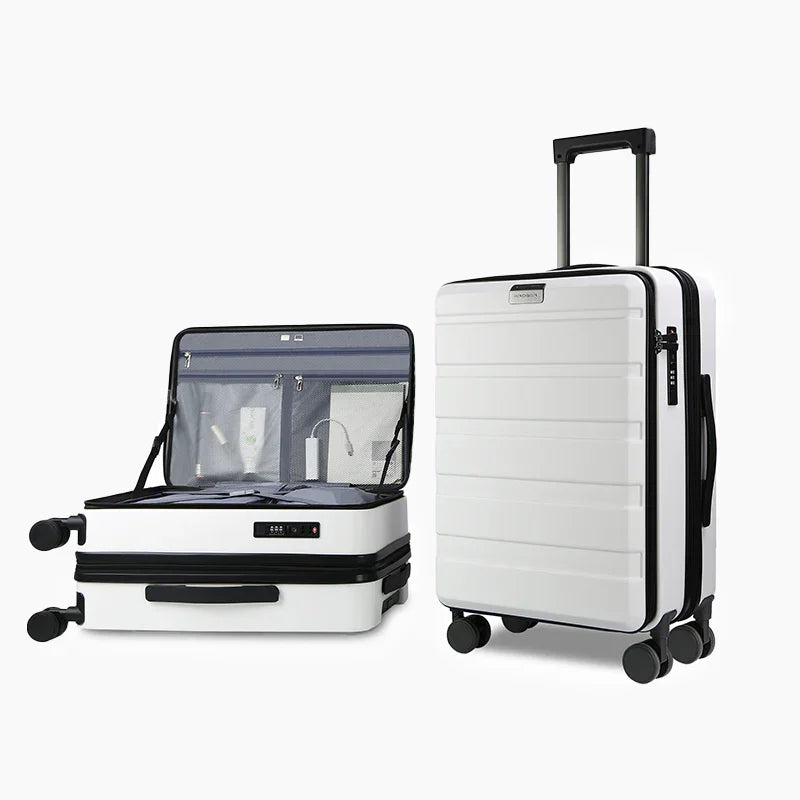 KROSER 20 Inch Yellow Hardside Luggage with TSA Lock