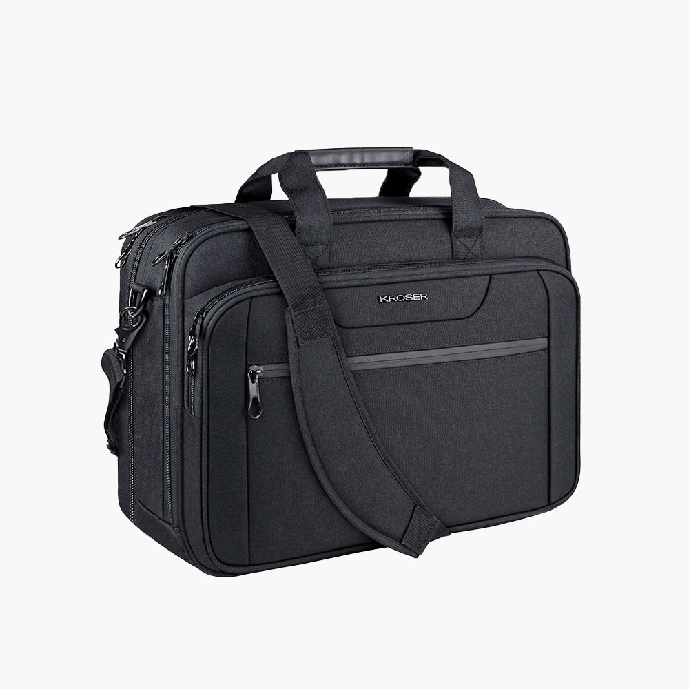 KROSER 17.3" Expandable Laptop Briefcase with RFID