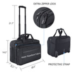 KROSER 17.3" Rolling Laptop Bag Briefcase