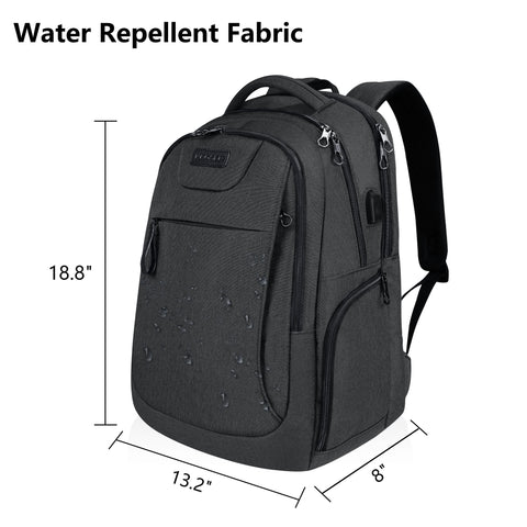 KROSER™ 17.3 Inch Tavel Laptop Backpack,Business Anti-Theft Backpack.