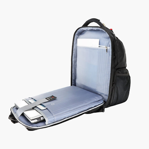 KROSER™ 17.3 Inch Large Travel Business Backpack，Black/Red