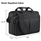 KROSER 17.3" Expandable Laptop Briefcase with RFID