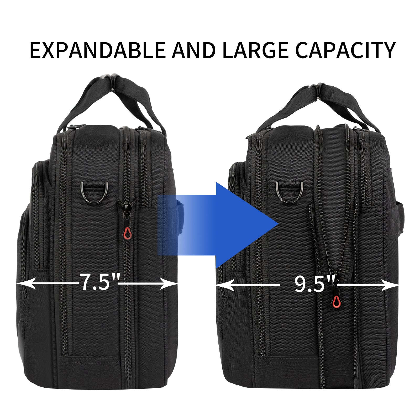 KROSER Expandable Laptop Briefcase with RFID