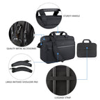 KROSER 17.3" Expandable Laptop Briefcase with RFID