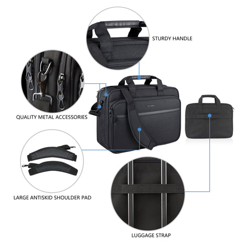 KROSER™ 17.3 Inch Waterproof Briefcase