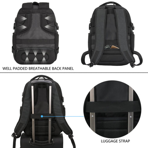 KROSER™ 15.6 Inch Canvas Computer Backpack