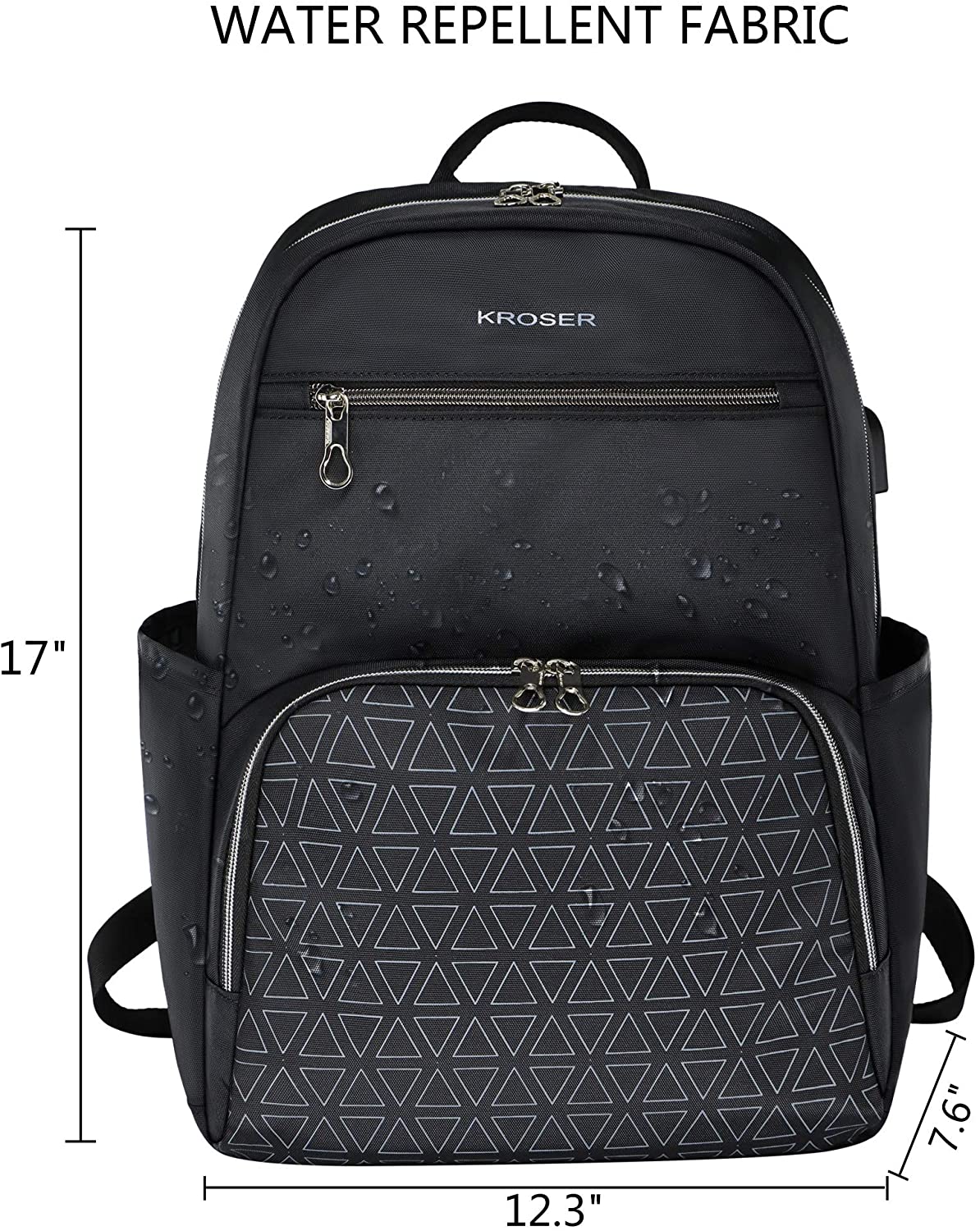 KROSER 15.6" Nylon Laptop Backpack