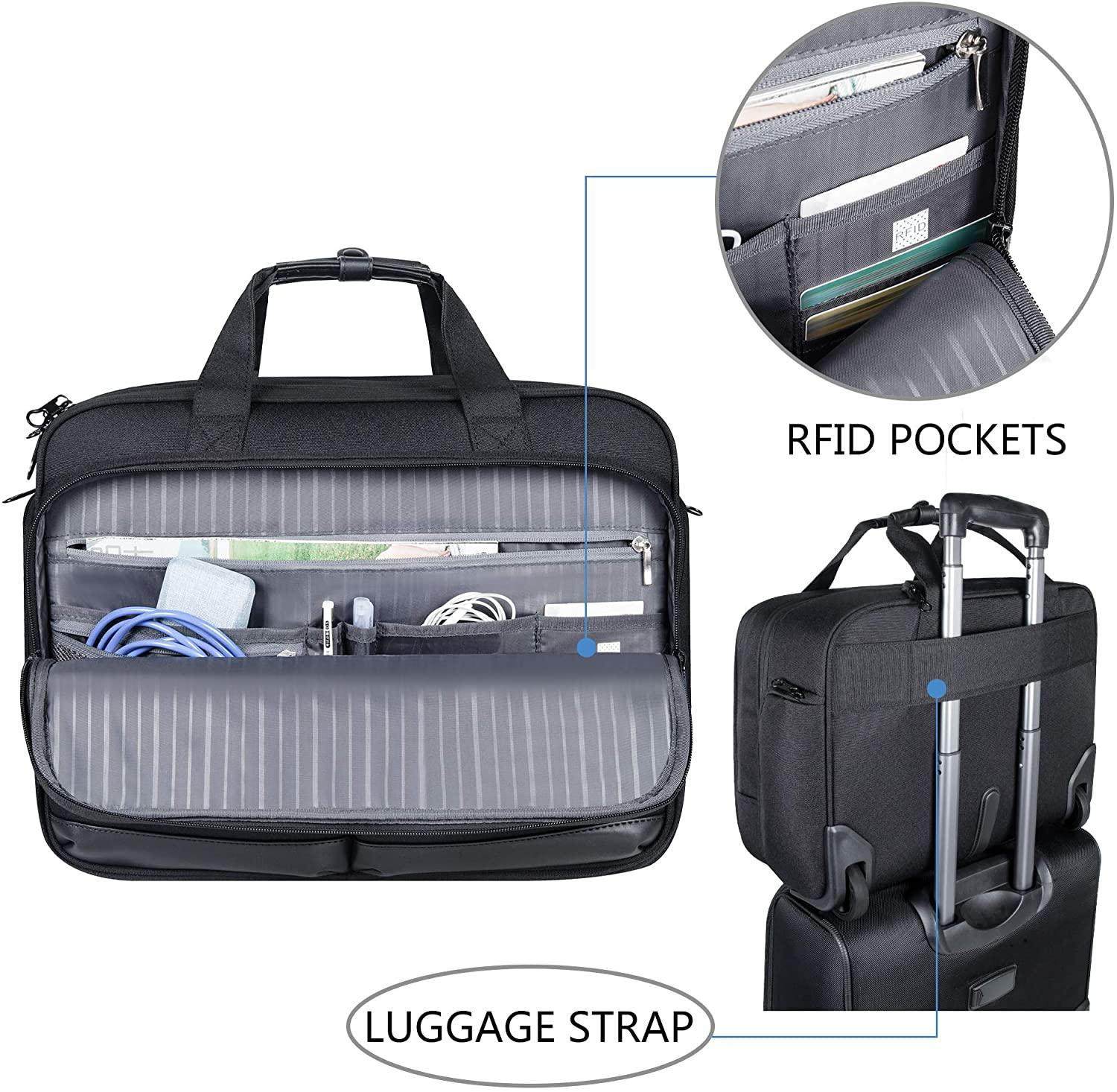 KROSER 17.3" Rolling Business Briefcase