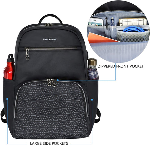 KROSER™ 15.6 Inch Nylon Computer Backpack