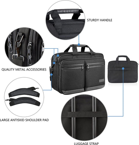 KROSER™ 17.3 Inch Fashion Briefcase