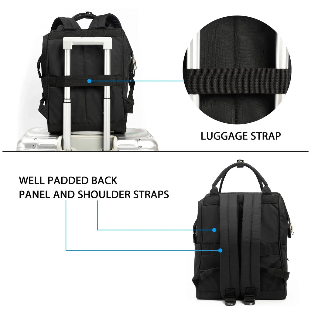 KROSER 15.6" / 17" Laptop Backpack with USB Port - KROSER