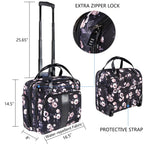 KROSER 15.6" Rose Pattern Rolling Laptop BriefcaseLGX720-USUS