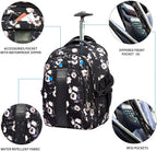 KROSER-KROSER 17" Rolling Laptop Backpack-6