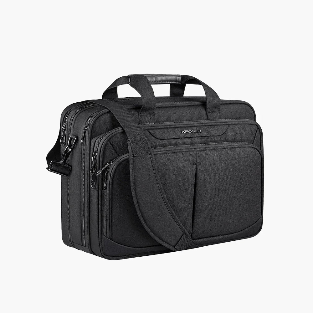 KROSER 17.3" Expandable Laptop Briefcase with RFID - KROSER