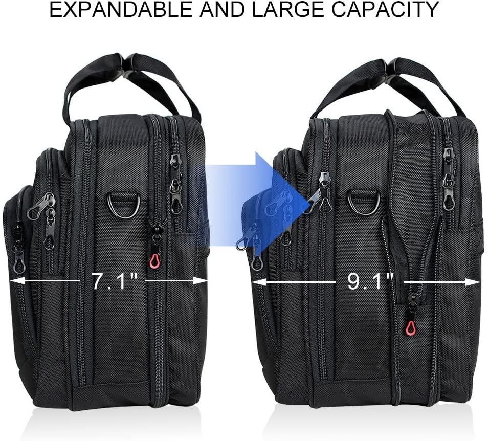 KROSER 17.3" Expandable Laptop Briefcase with RFID - KROSER