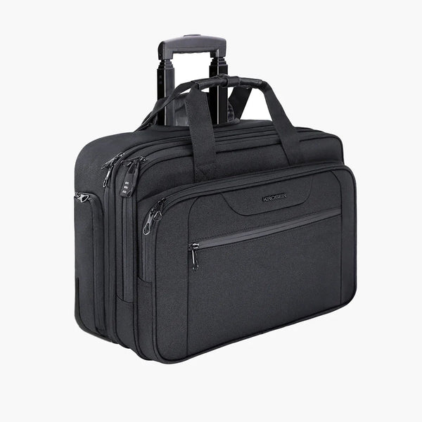 KROSER-KROSER 17.3" Rolling Laptop Bag Briefcase-1