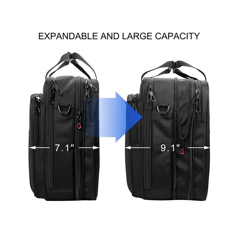 KROSER-KROSER 18" Expandable Laptop Briefcase-4