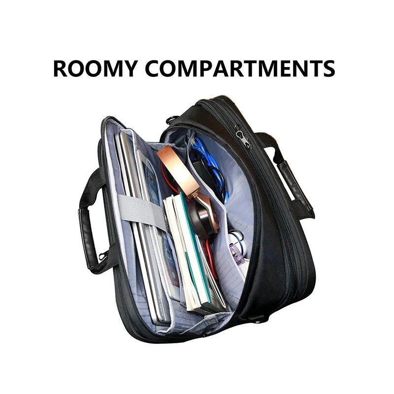 KROSER-KROSER 18" Expandable Laptop Briefcase-2