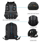 KROSER 17.3" Black Anti-Theft Laptop BackpackXXK969-USUS