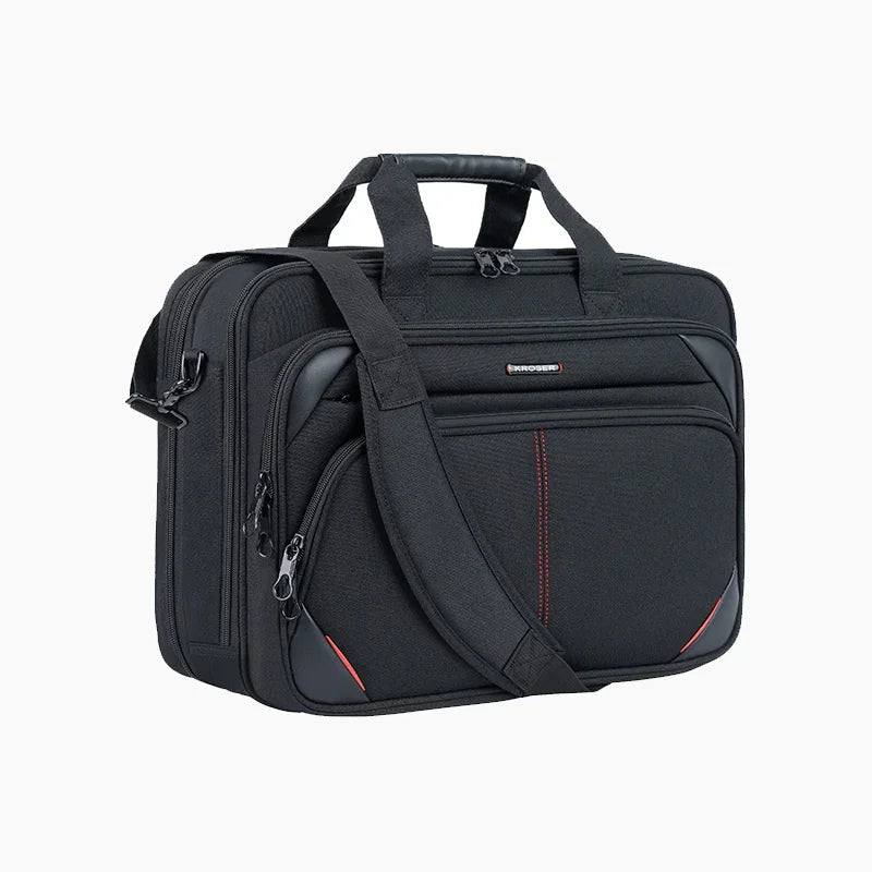 KROSER-KROSER Expandable Laptop Briefcase with RFID-2