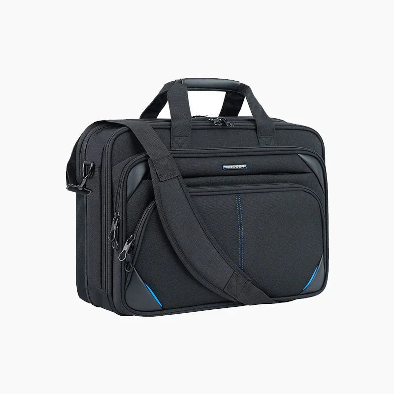 KROSER-KROSER Expandable Laptop Briefcase with RFID-1